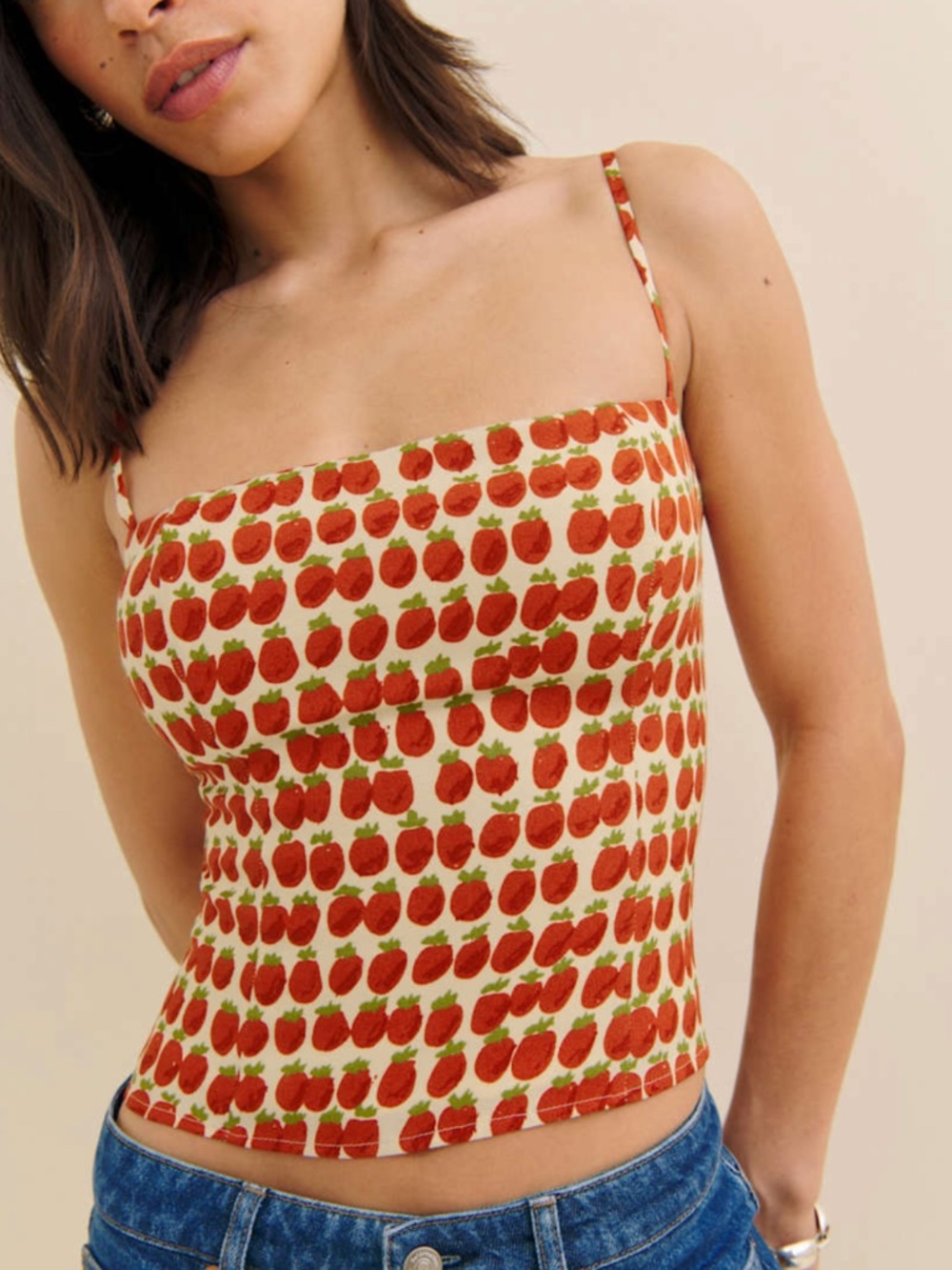 NEW Reformation Overland Top Fresh Tomato 10 - Picture 14 of 17